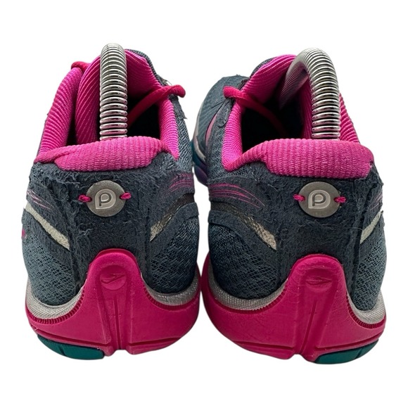 Brooks Pure Connect 3 Running Shoes Womens 9.5 B Gray‎ Pink Sneakers 1201561B542 - Picture 7 of 10
